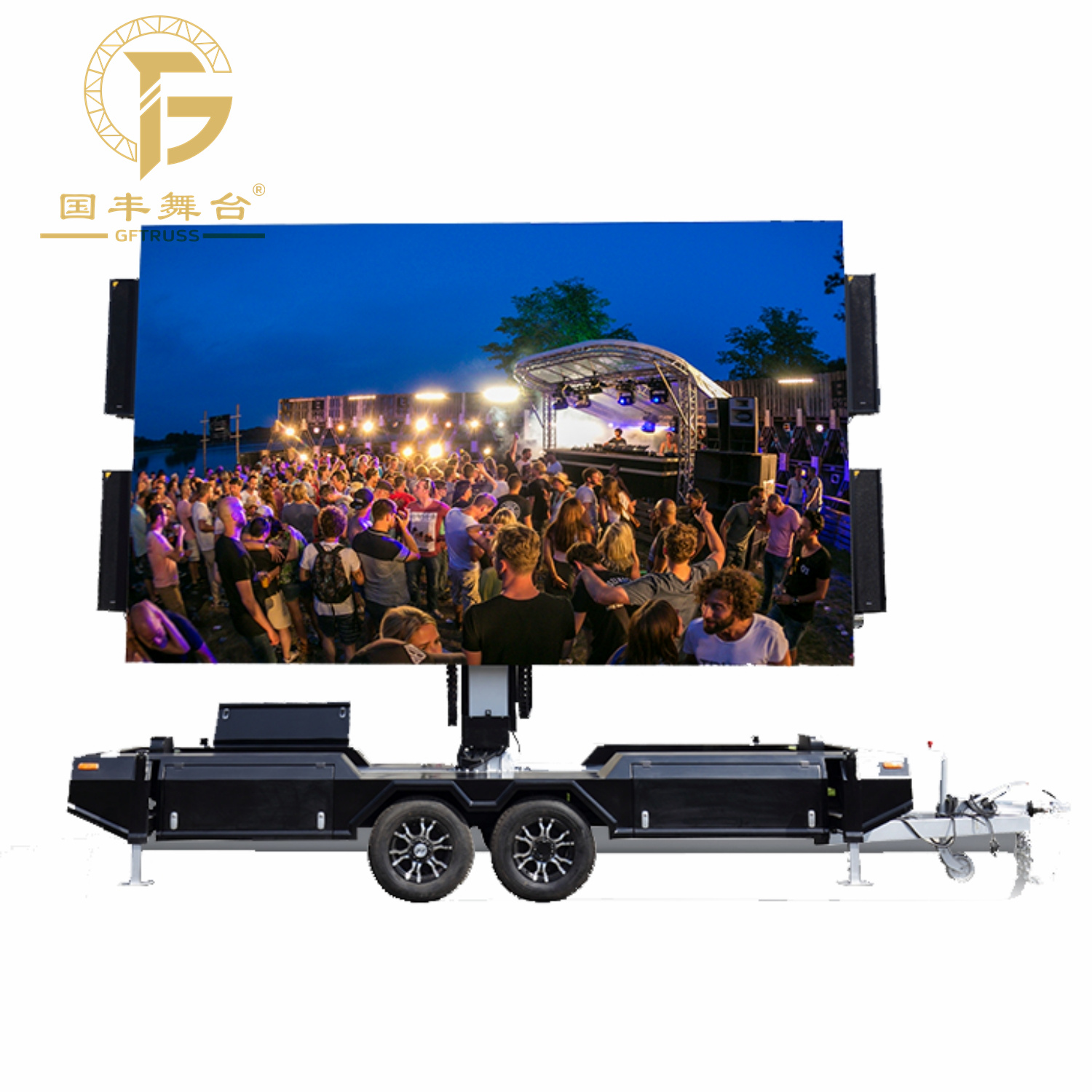 Outdoor Mobile Advertising Screen Trailer